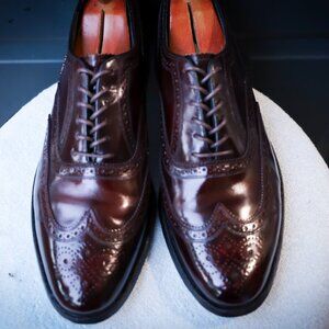 SALE - Florsheim 10.5-D Cordovan Wingtip Oxford Mens Dress Shoes